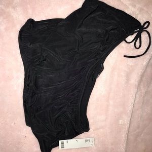 black one shoulder top